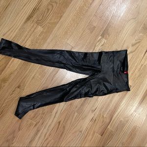 Faux leather spanx leggings- basically new , worn a few times!